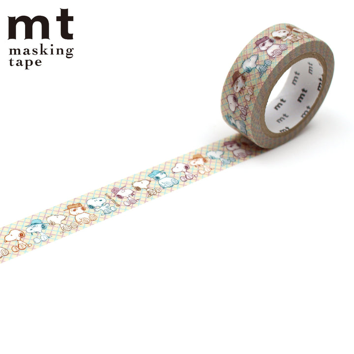 マスキングテープmtPEANUTSスヌーピー兄弟15mm×7m
