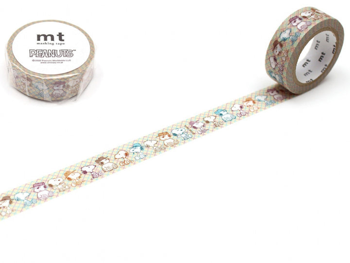 マスキングテープmtPEANUTSスヌーピー兄弟15mm×7m