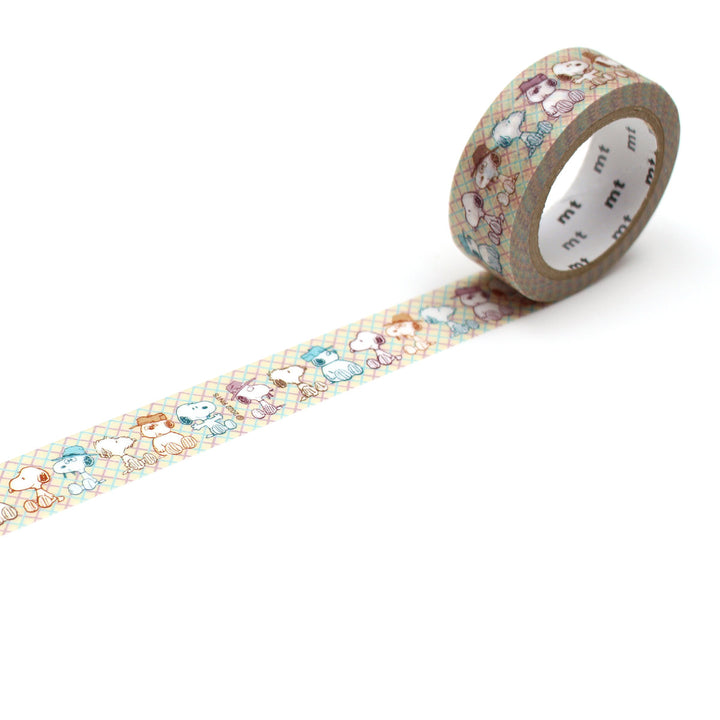 マスキングテープmtPEANUTSスヌーピー兄弟15mm×7m