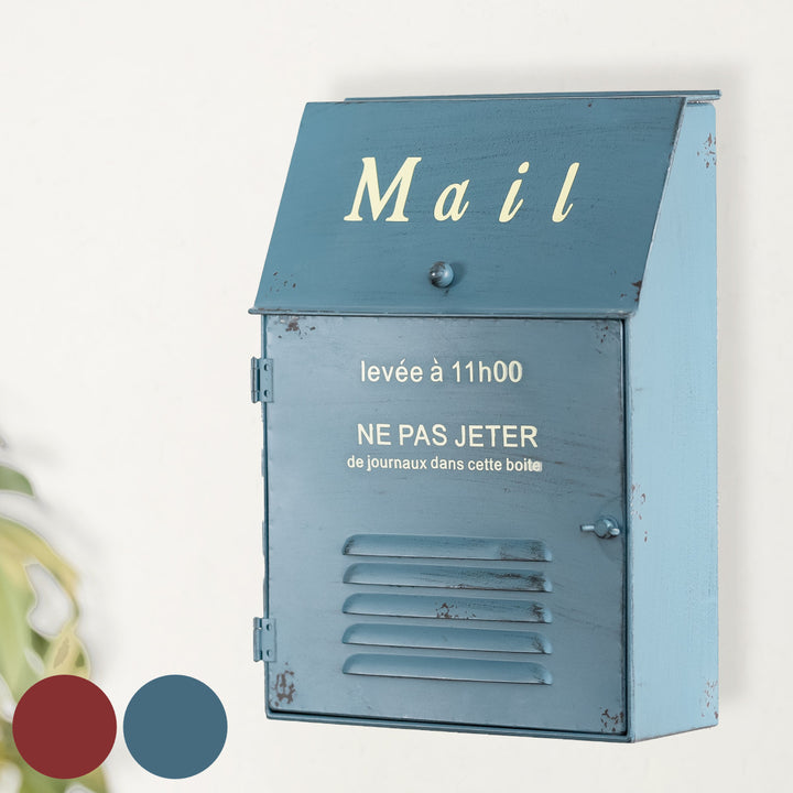 郵便ポストメタルスリムポスト壁掛