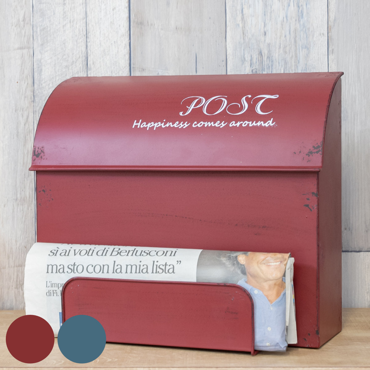 郵便ポスト メタルポストボックス 壁掛 置き型 新聞受け付 – ハウジー