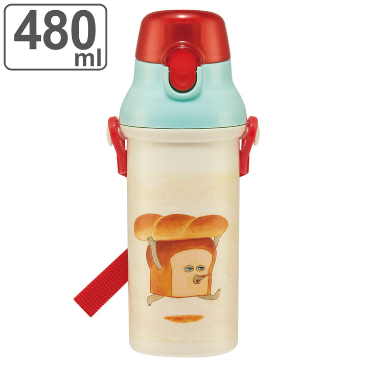 水筒480ml抗菌直飲プラボトルパンどろぼう