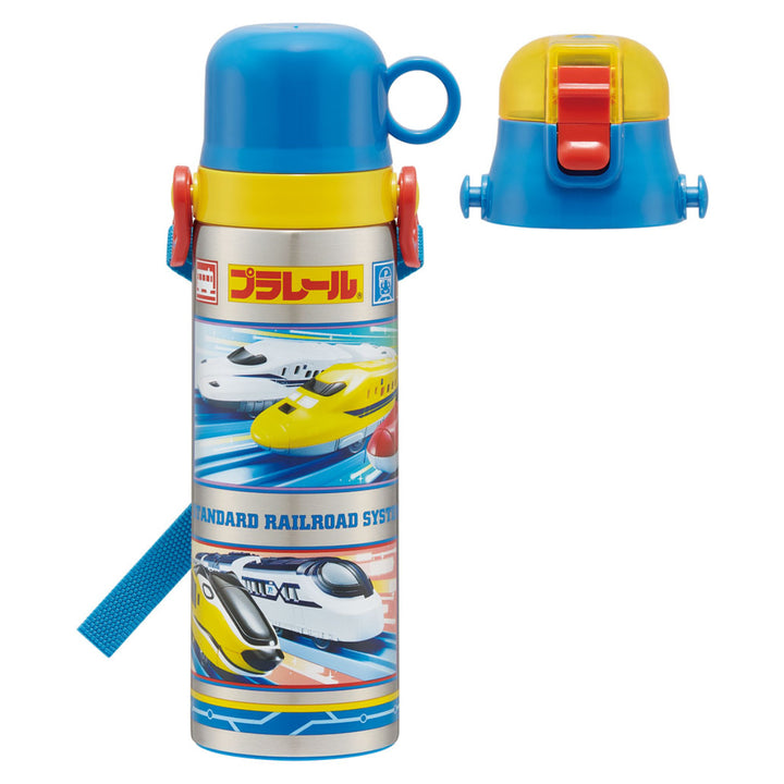 水筒580ml超軽量２WAYステンボトル保温保冷プラレール24