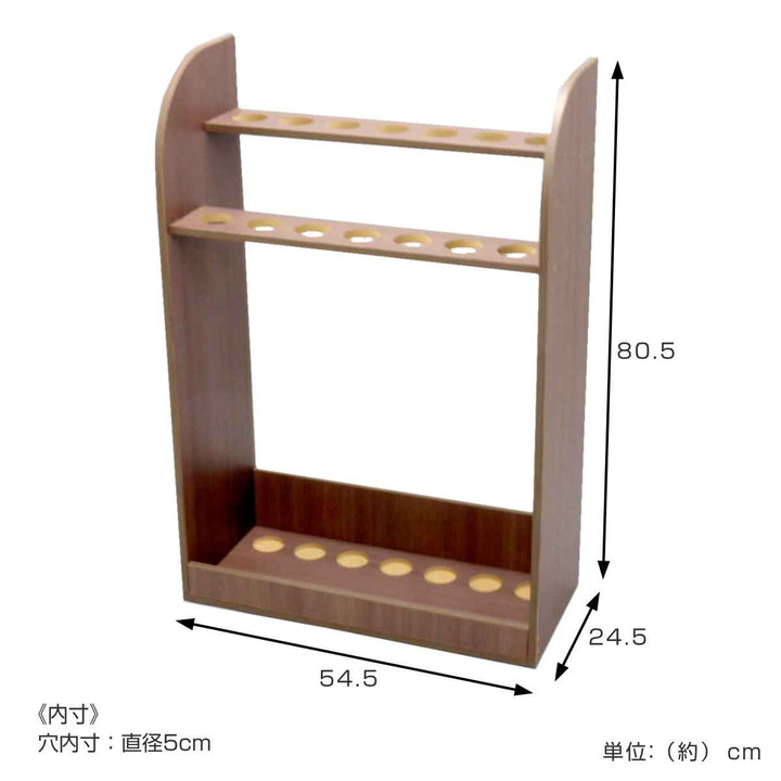 ゴルフクラブスタンド木製14本収納約幅55cm