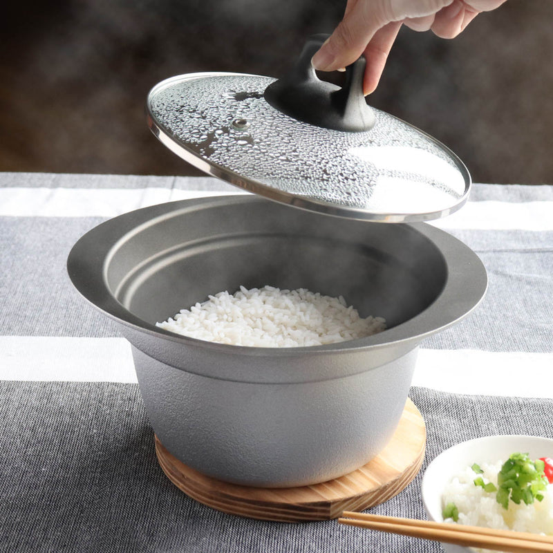 炊飯鍋3合炊きガス火専用銀シャリ釜日本製UMIC