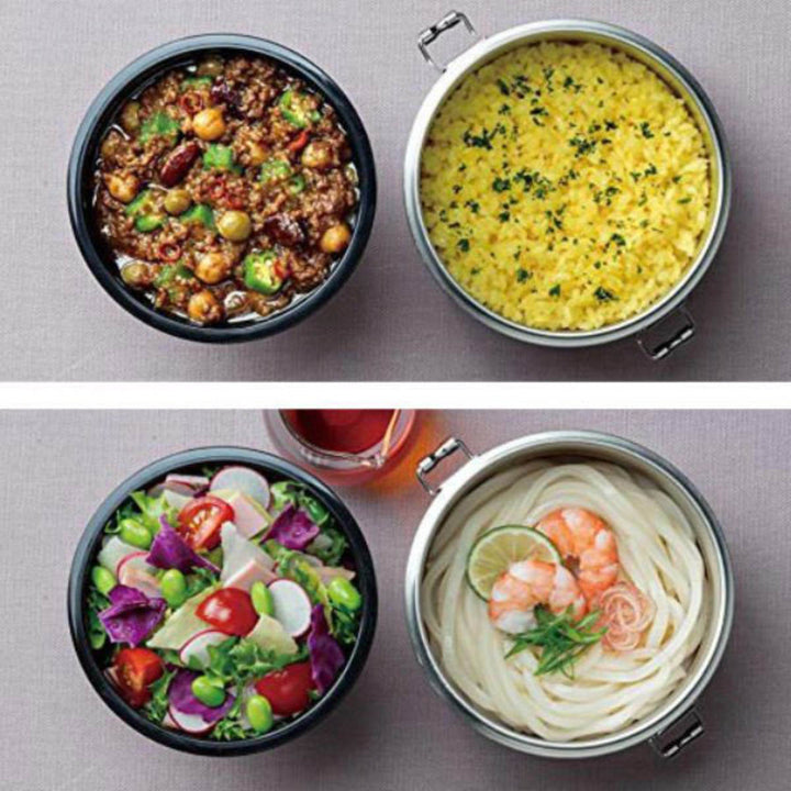 保温弁当箱抗菌真空ステンレスランチ600mlプーミュートカラー