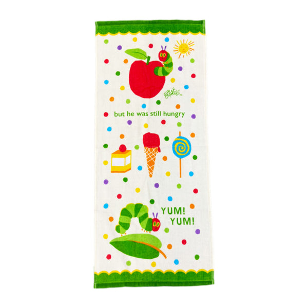 フェイスタオルはらぺこあおむしヤムヤム34×80cm