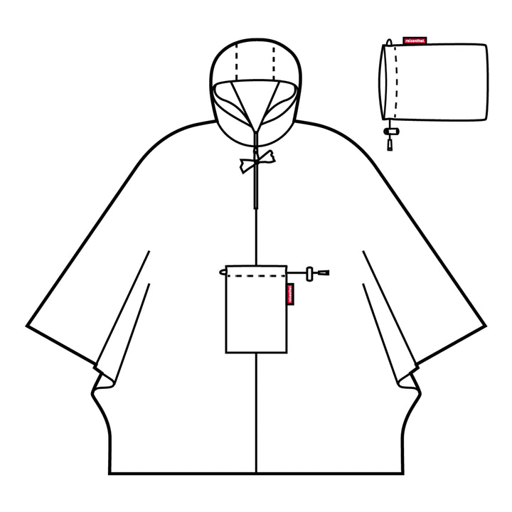 カッパreisenthelMINIMAXIPONCHODOTSWHITEミニマキシポンチョ