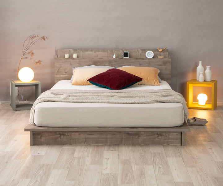 ローベッドシングルApelSENすのこ廃材再利用ツートン