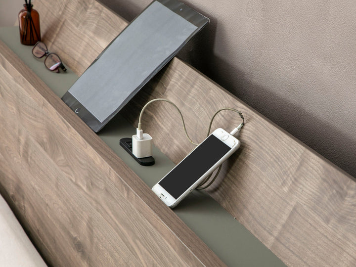 ローベッドセミダブルApelSENすのこ廃材再利用ツートン