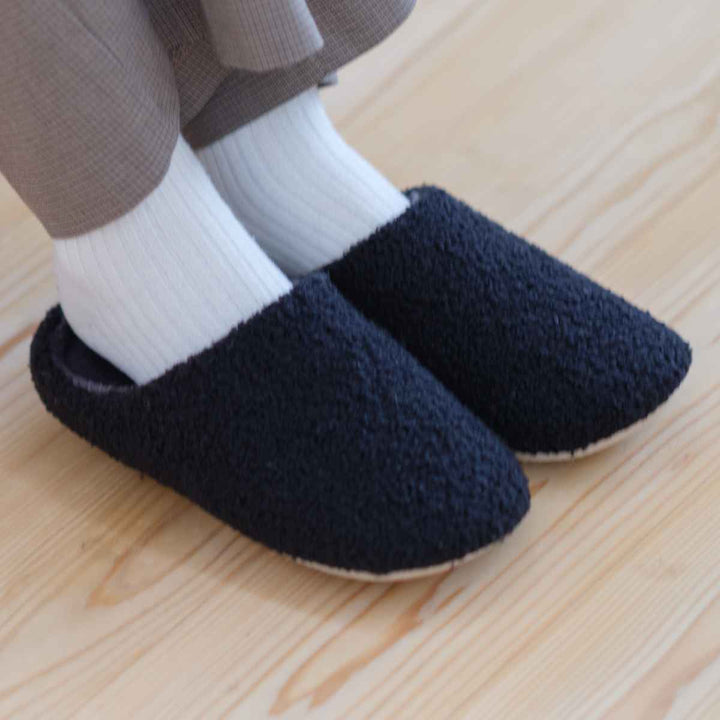 スリッパfluffydays24-24.5cmふわもこあったか吸湿発熱