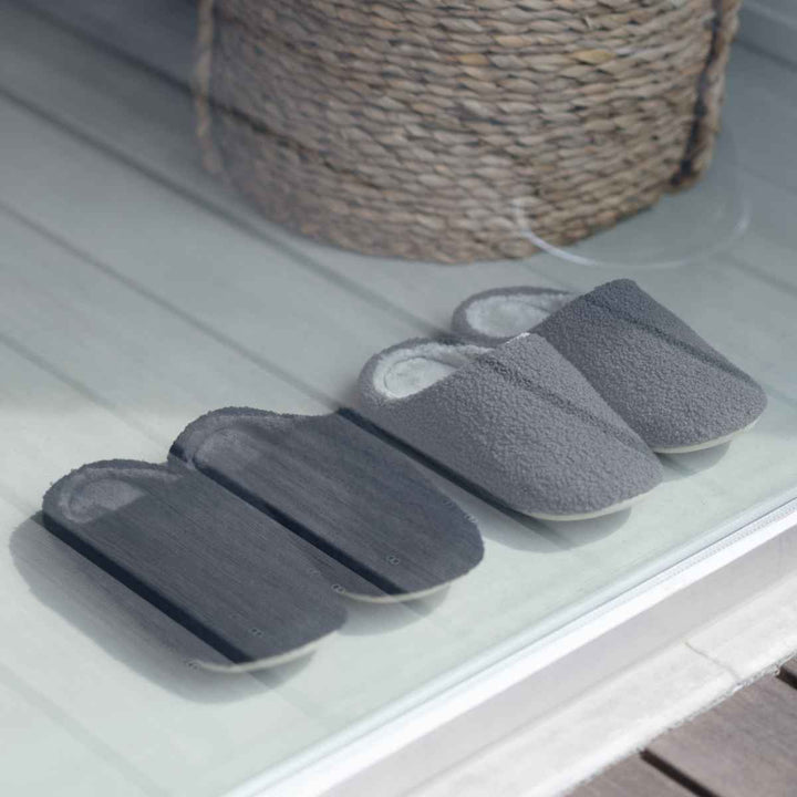 スリッパfluffydays24-24.5cmふわもこあったか吸湿発熱