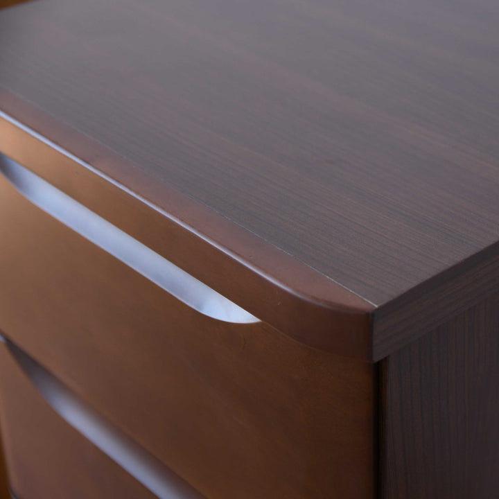 チェスト6段北欧風スライドレール付幅80cm