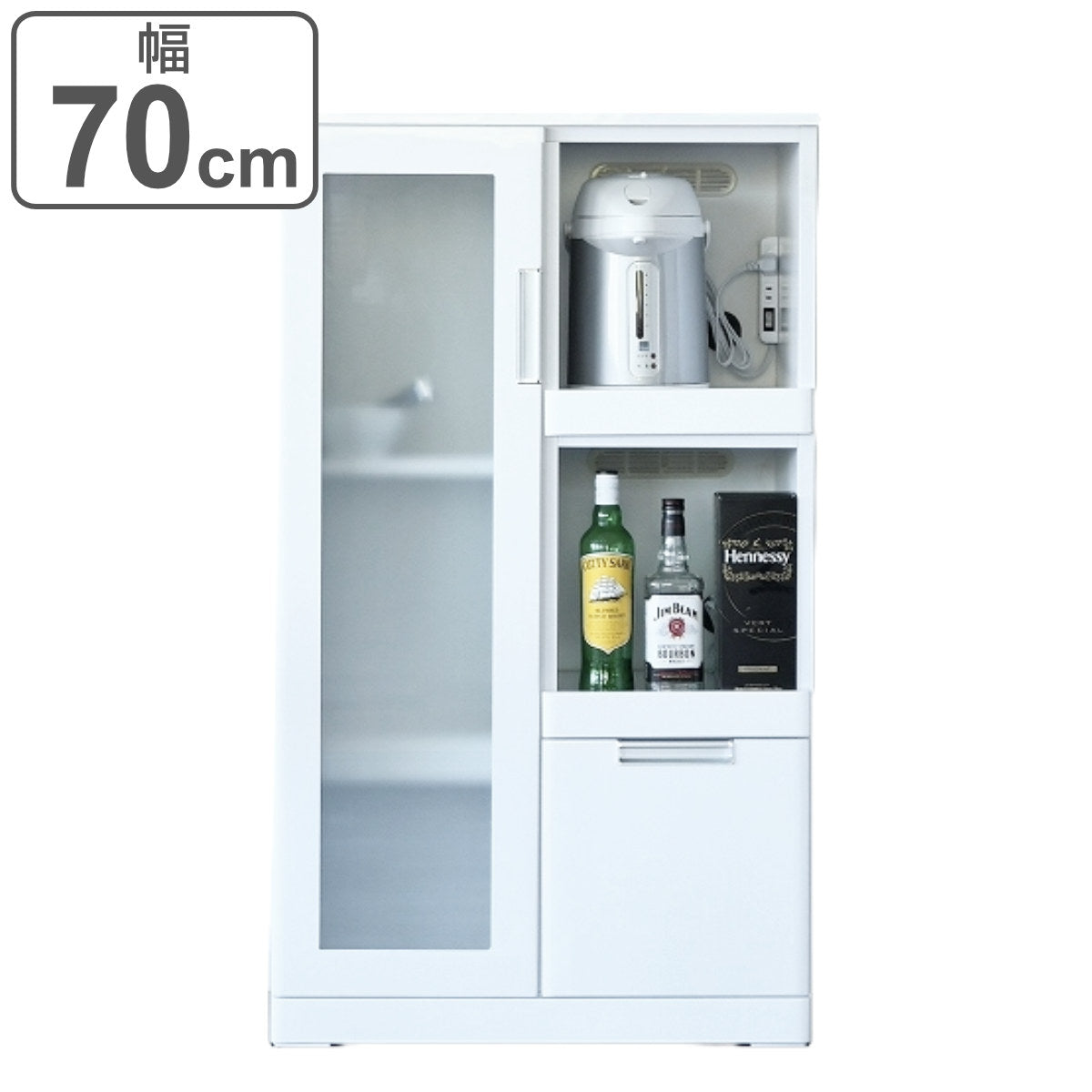 ☆ジモティ割あり☆ レンジボード 白 H190.5×D42.5×W80 クリーニング