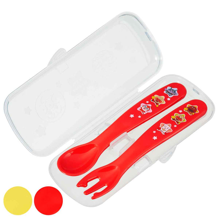 スプーンフォークセット13cmケース付きアンパンマン抗菌プラスチック