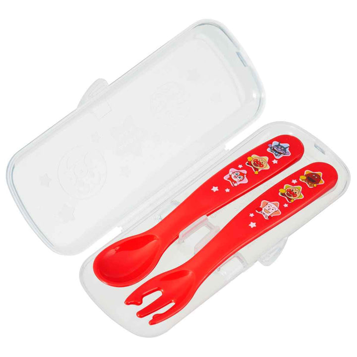 スプーンフォークセット13cmケース付きアンパンマン抗菌プラスチック