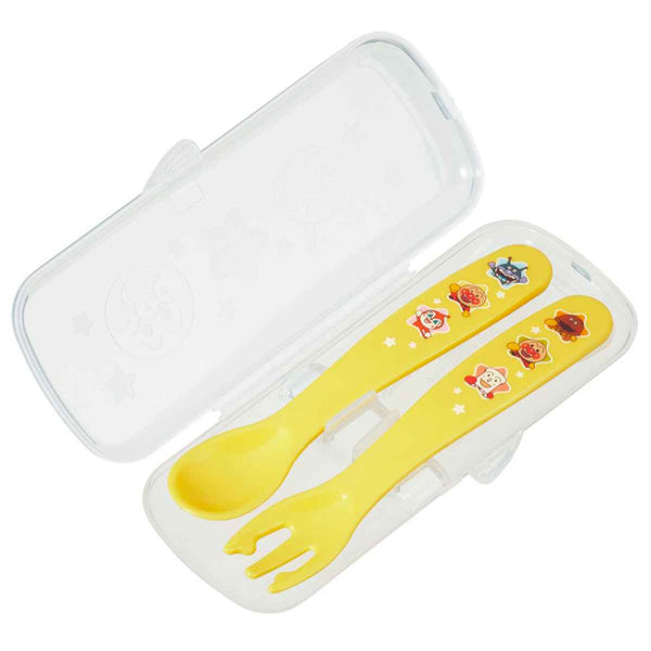 スプーンフォークセット13cmケース付きアンパンマン抗菌プラスチック