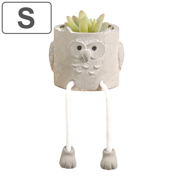 プランターポットアニマルレストポットSフクロウ3号