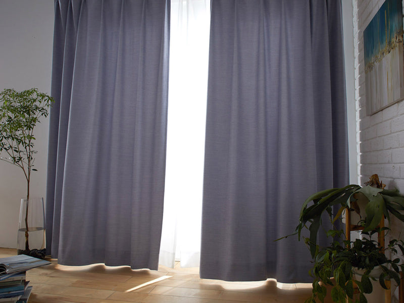 カーテン遮光2級100×178cmスミノエドレープカーテン形状記憶加工