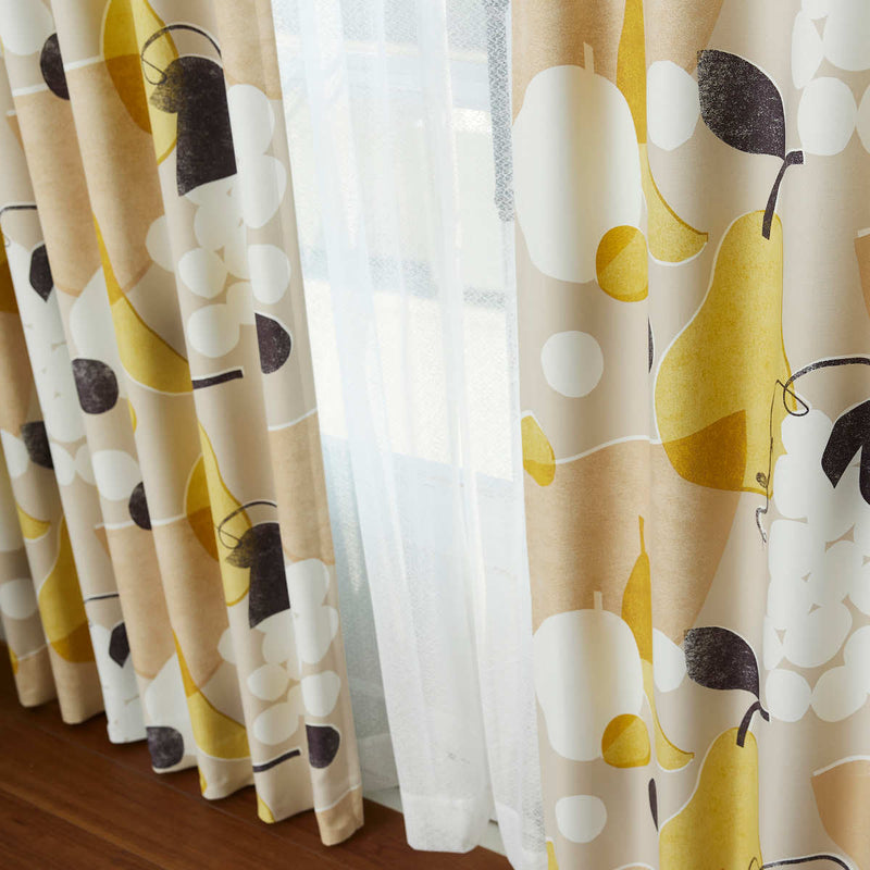 カーテン遮光2級フルーツフルーツ100×200cmスミノエドレープカーテン