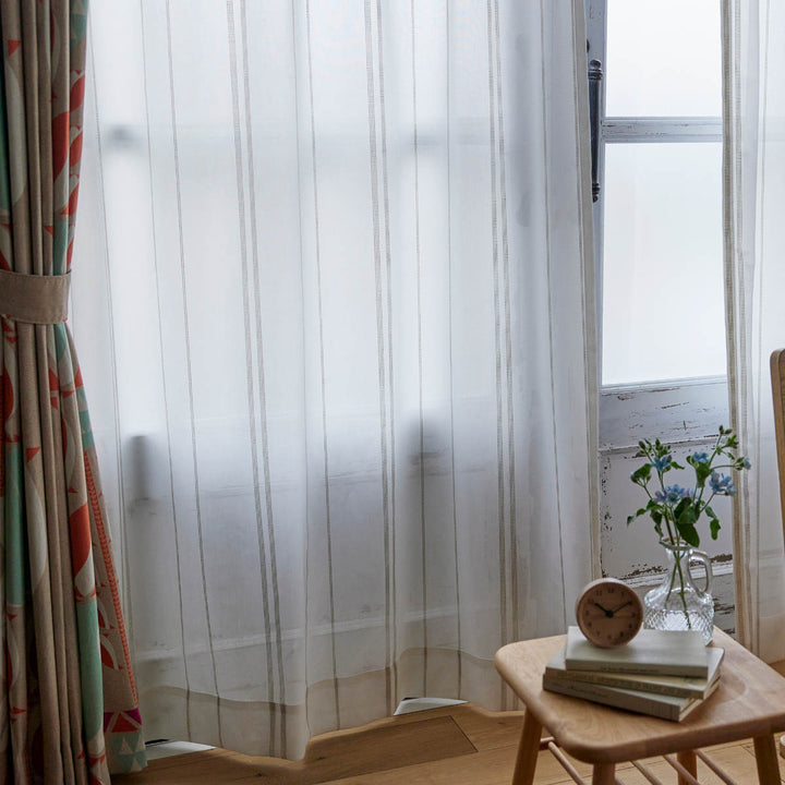 レースカーテンステッチライン100×198cm1枚入りスミノエシアーカーテン
