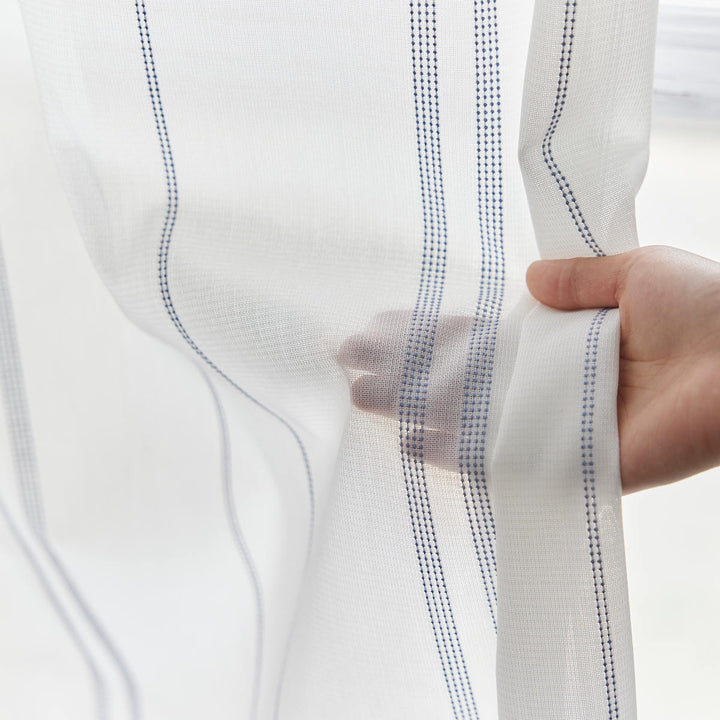 レースカーテンステッチライン100×198cm1枚入りスミノエシアーカーテン