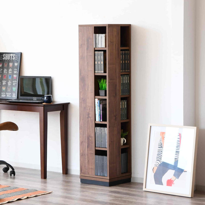 回転コミックラック6段日本製幅35cm