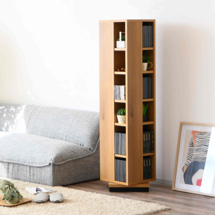 回転コミックラック6段日本製幅35cm