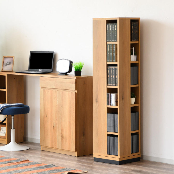 回転コミックラック6段日本製幅35cm