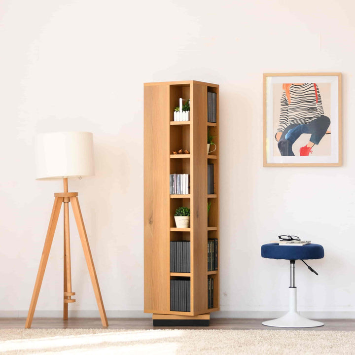 回転コミックラック6段日本製幅35cm