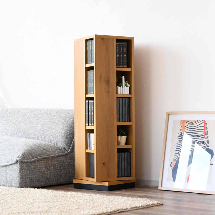 回転コミックラック5段日本製幅35cm