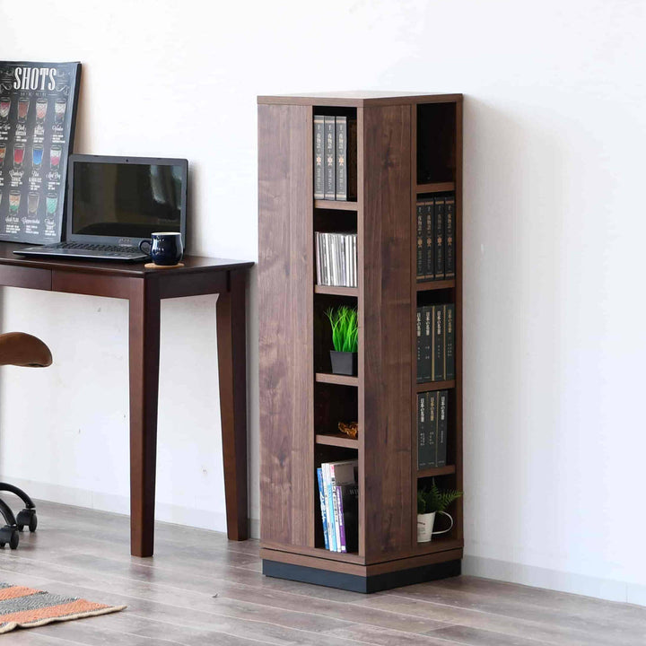 回転コミックラック5段日本製幅35cm