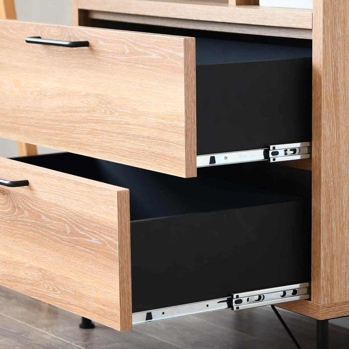 チェスト幅80cm5段ナチュラルヴィンテージ日本製