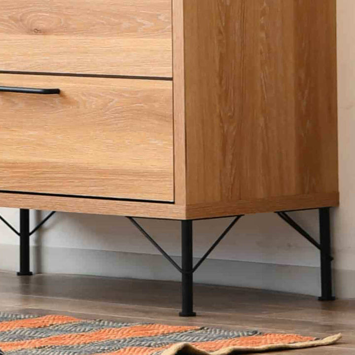 チェスト幅80cm5段ナチュラルヴィンテージ日本製