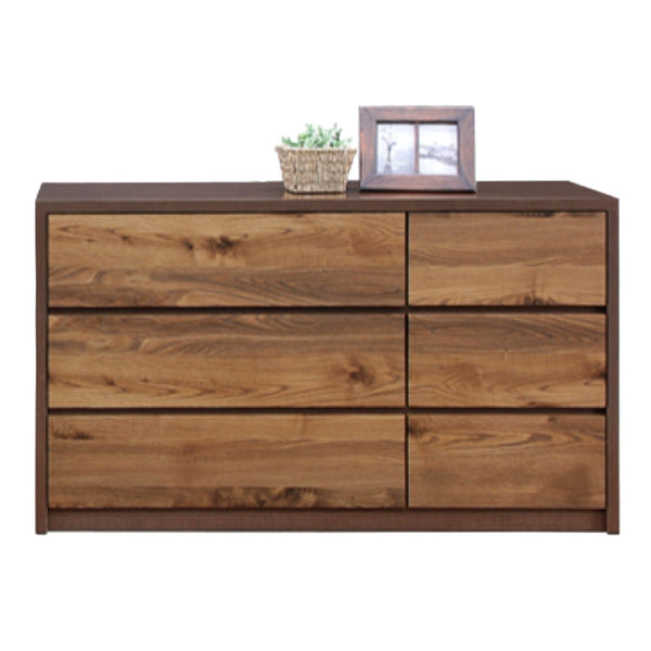 ローチェスト幅120cm3段2列ナチュラルモダン日本製