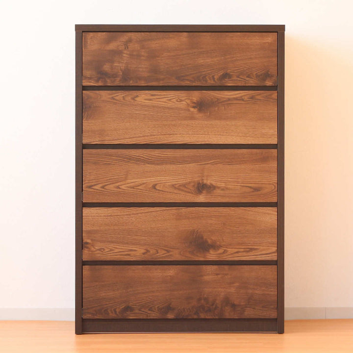 チェスト幅80cm5段ナチュラルモダン日本製