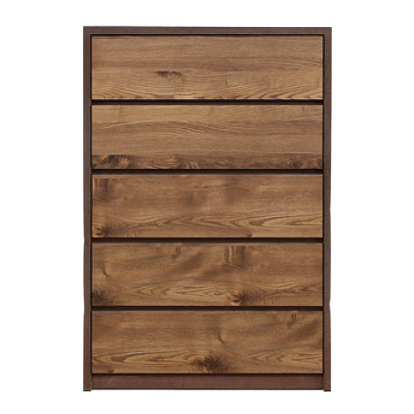 チェスト幅80cm5段ナチュラルモダン日本製