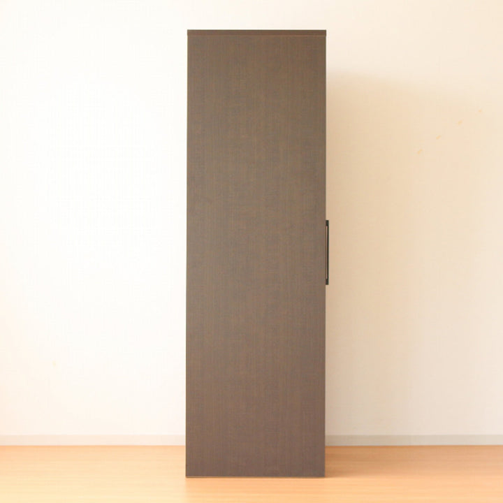 ワードローブ幅80cmミラー付ナチュラルモダン日本製