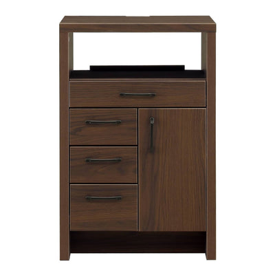 ファックス台 オーク柄 ナチュラルデザイン 幅59cm