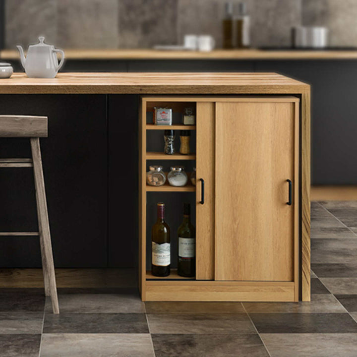 カウンター下収納幅60.2cm薄型引き戸タイプヴィンテージ調