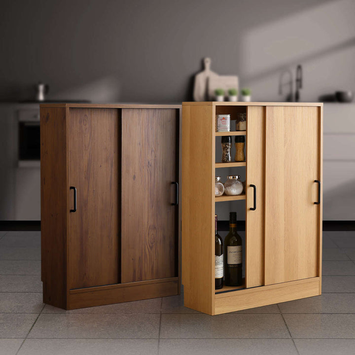 カウンター下収納幅60.2cm引き戸タイプヴィンテージ調