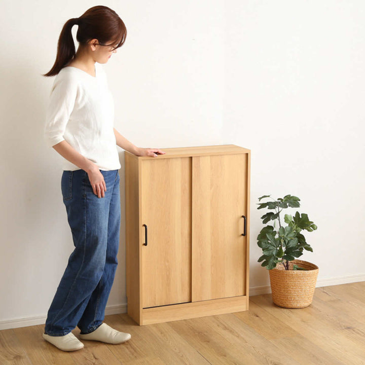 カウンター下収納幅60.2cm引き戸タイプヴィンテージ調