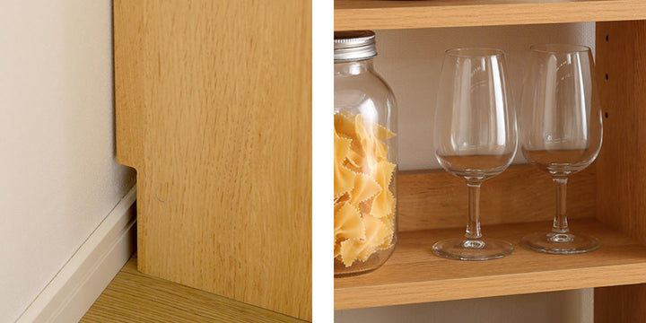 カウンター下収納幅60.2cm引き戸タイプヴィンテージ調