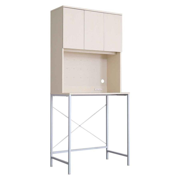 ごみ箱上ラック幅81.5cmワイドタイプ北欧調スチールフレーム