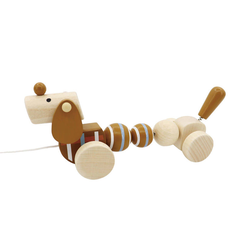 おもちゃベビーPULLALONGPUPPY1歳木製犬