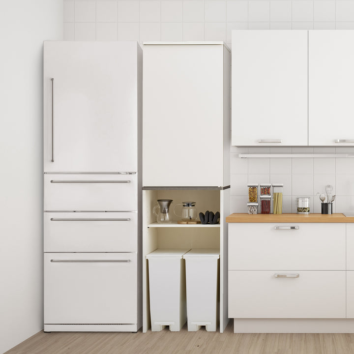 キッチンラックダストボックス上収納上段扉付幅50cm