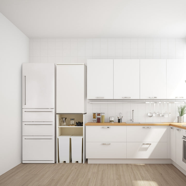 キッチンラックダストボックス上収納上段扉付幅50cm