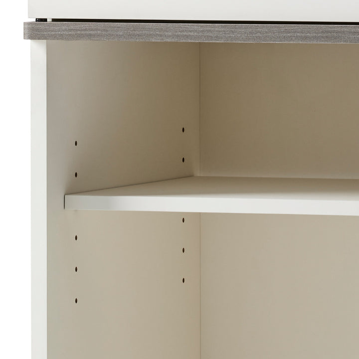 キッチンラックダストボックス上収納上段扉付幅50cm