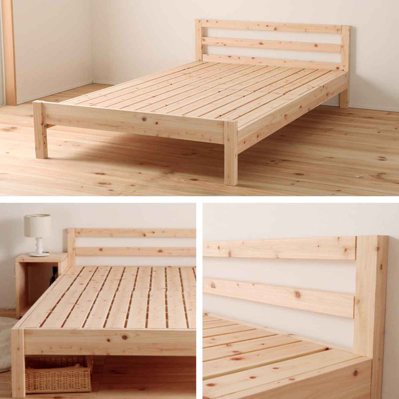 すのこベッドシングルシンプルデザイン国産ひのき天然木日本製