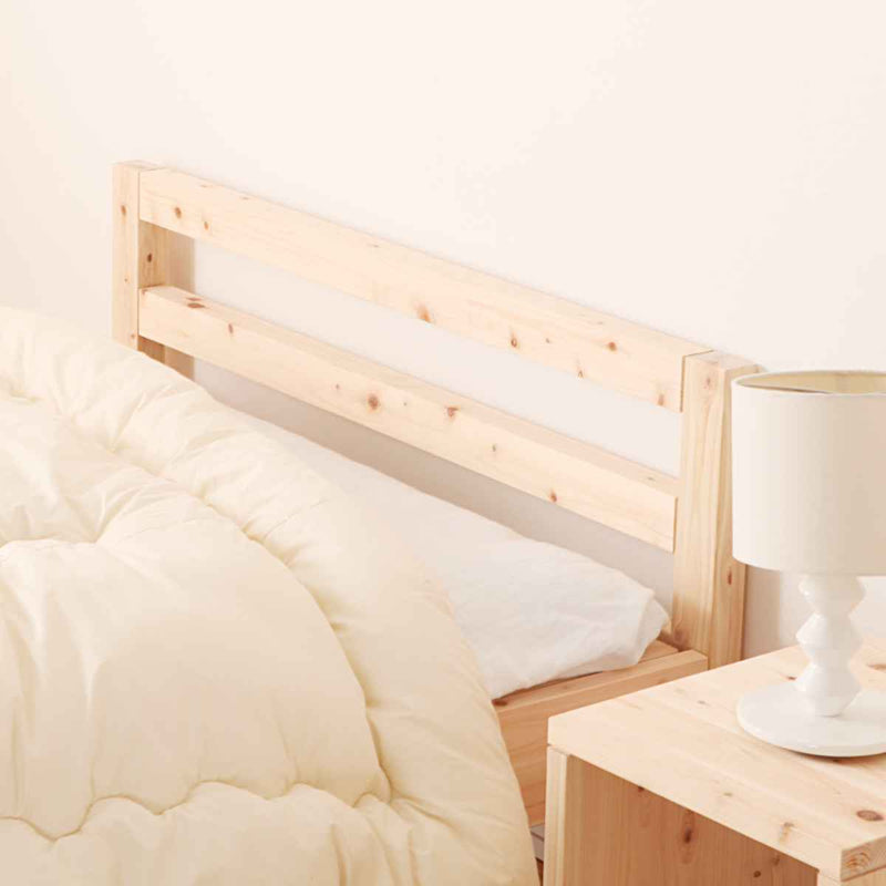 すのこベッドセミダブルシンプルデザイン国産ひのき天然木日本製